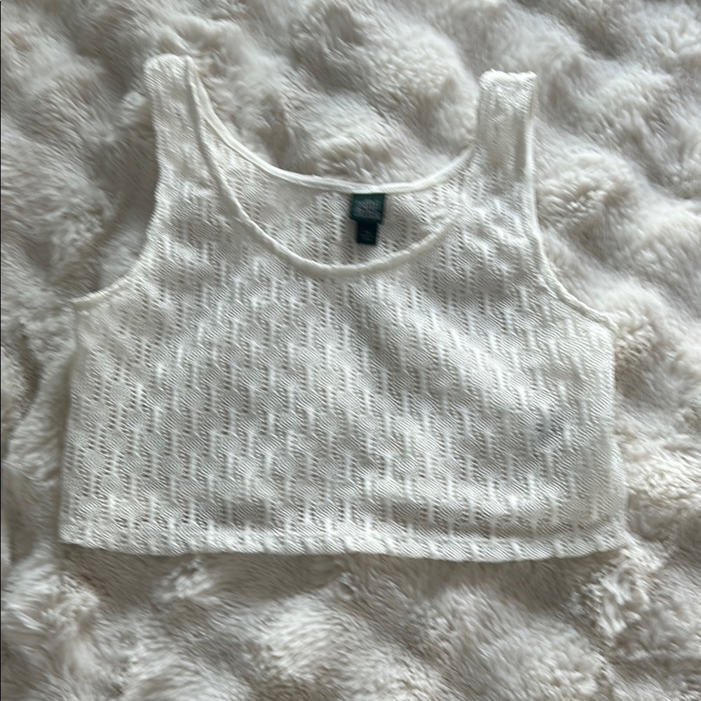 Wild Fable Cream Lace Tank Top